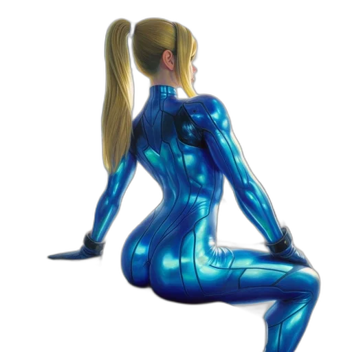 robot, dress, hair, creature transparent PNG cut-out