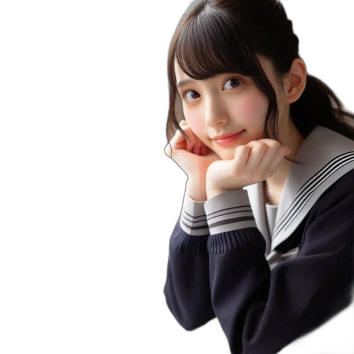 face, photorealistic, anime, 3d render transparent PNG cut-out