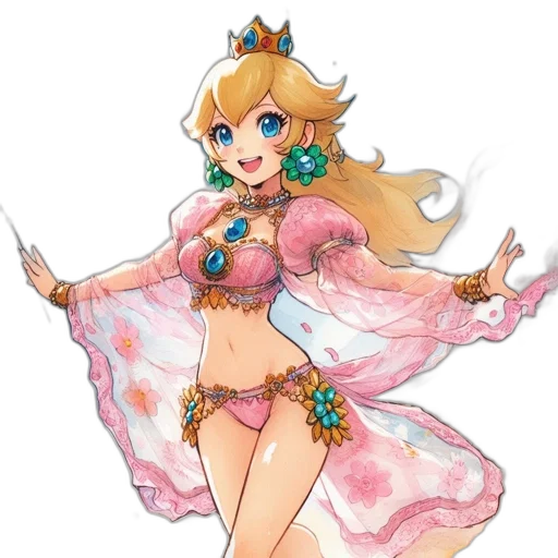 dress, crown, concept art, pixel art transparent PNG cut-out