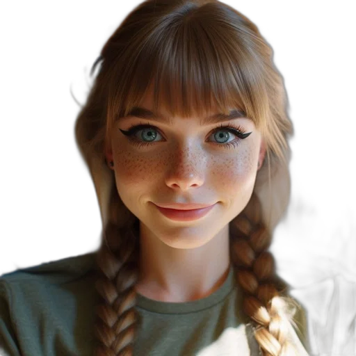 face, hair, creature, dress transparent PNG cut-out