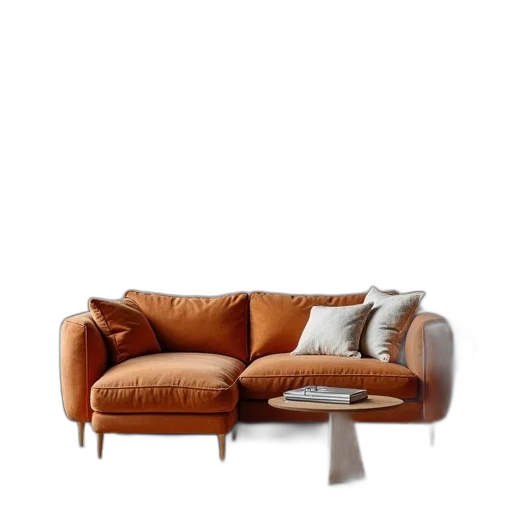 furniture, 3d render, photorealistic, earth tones transparent PNG cut-out