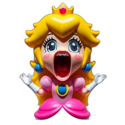 crown, face, dress, 3d render transparent PNG cut-out