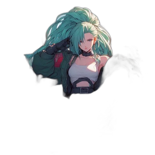 mask, weapon, dragon, hair transparent PNG cut-out