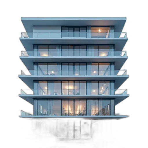 building, furniture, 3d render, concept art transparent PNG cut-out
