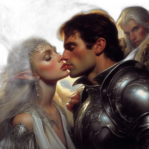 fantasy art, fire, fog, sunset transparent PNG cut-out