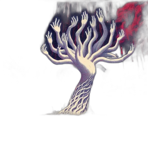 tree, crown, creature, hair transparent PNG cut-out
