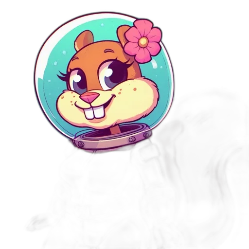 staff, flower, creature, mask transparent PNG cut-out