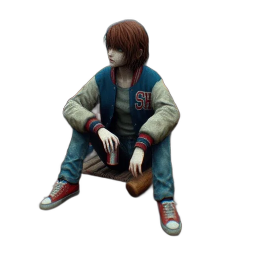 jacket, shoes, creature, face transparent PNG cut-out