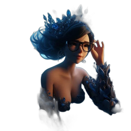 dress, crown, mask, staff transparent PNG cut-out