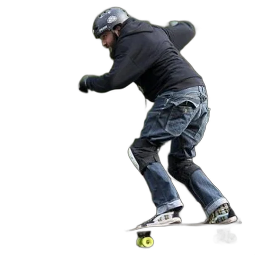 photorealistic, skateboarder, wearing, helmet transparent PNG cut-out