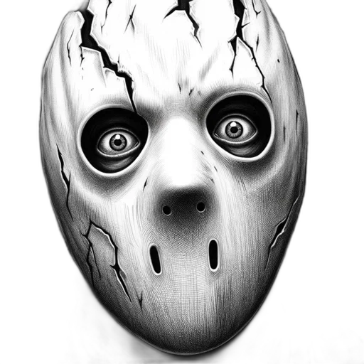 mask, face, creature, robot transparent PNG cut-out