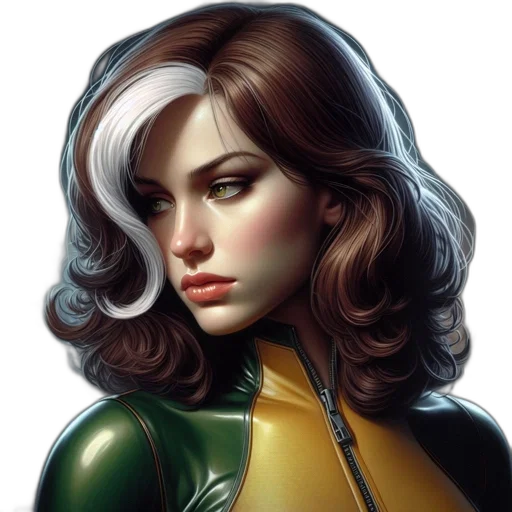 face, robot, comic book art, photorealistic transparent PNG cut-out