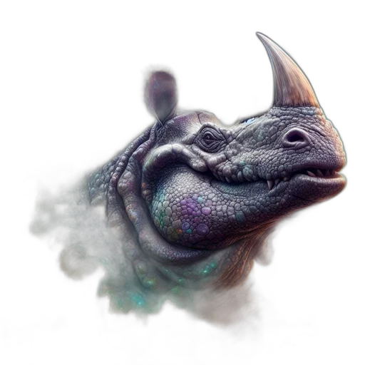 dragon, creature, animal, staff transparent PNG cut-out