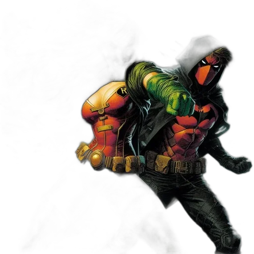 jacket, mask, concept art, comic book art transparent PNG cut-out