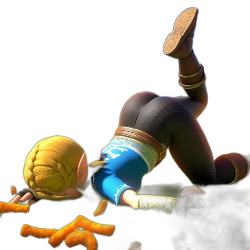 3d render, concept art, woman, relaxes transparent PNG cut-out