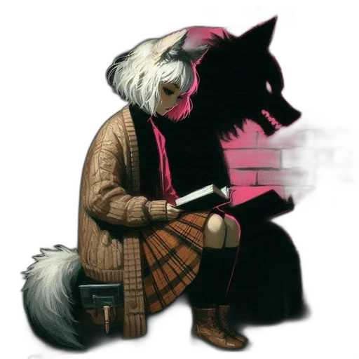 jacket, mask, animal, staff transparent PNG cut-out