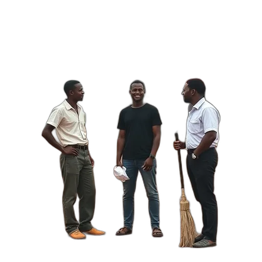 staff, umbrella, 3d render, forest transparent PNG cut-out