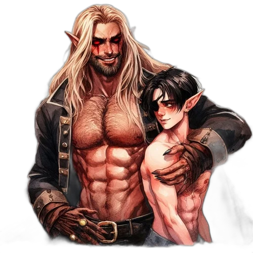 fantasy art, concept art, comic book art, pixel art transparent PNG cut-out