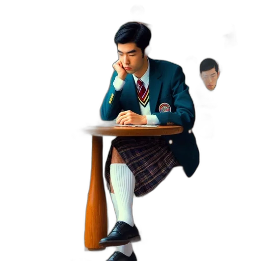 jacket, furniture, face, staff transparent PNG cut-out