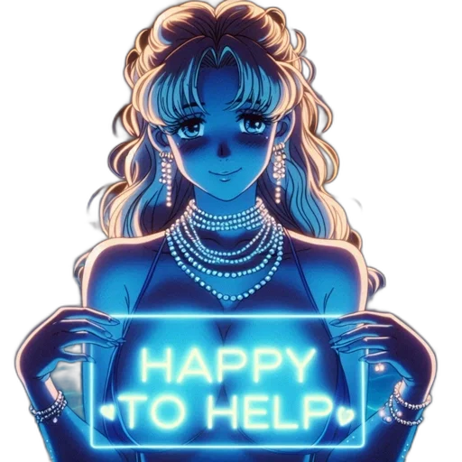 jewelry, robot, vaporwave, pixel art transparent PNG cut-out