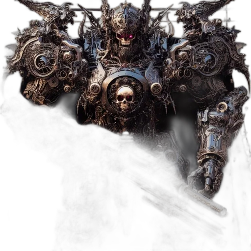 robot, face, mask, weapon transparent PNG cut-out