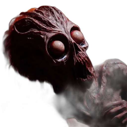 creature, mask, face, staff transparent PNG cut-out