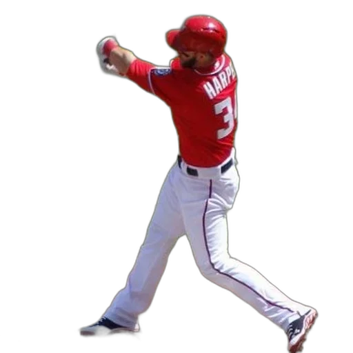 staff, baseball, player, red transparent PNG cut-out
