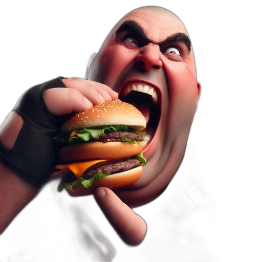 food, face, creature, animal transparent PNG cut-out