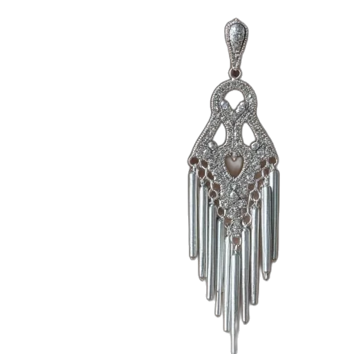 jewelry, crown, 3d render, silver transparent PNG cut-out