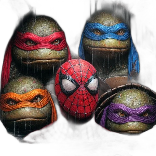 mask, comic book art, concept art, 3d render transparent PNG cut-out