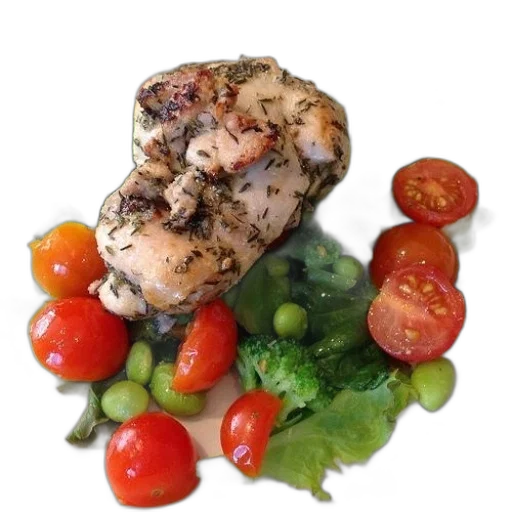 food, photorealistic, 3d render, plate transparent PNG cut-out