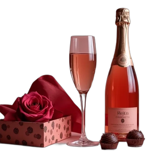moeet, rose, champagne, chocolates transparent PNG cut-out