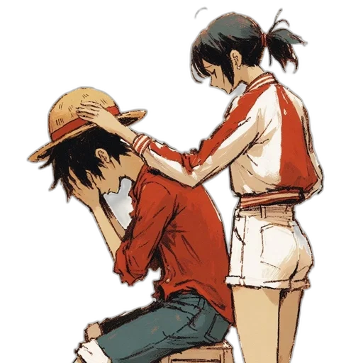 hat, anime, concept art, watercolor transparent PNG cut-out