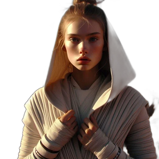 jacket, dress, staff, face transparent PNG cut-out