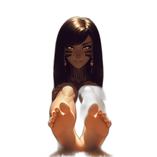 mask, hair, shoes, face transparent PNG cut-out