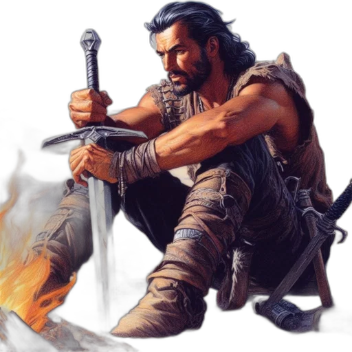sword, weapon, fantasy art, concept art transparent PNG cut-out