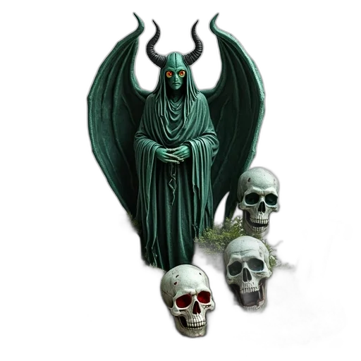 mask, concept art, fantasy art, 3d render transparent PNG cut-out