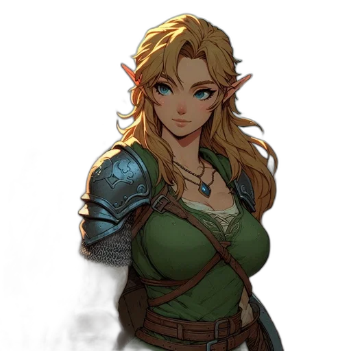 dress, dragon, staff, sword transparent PNG cut-out