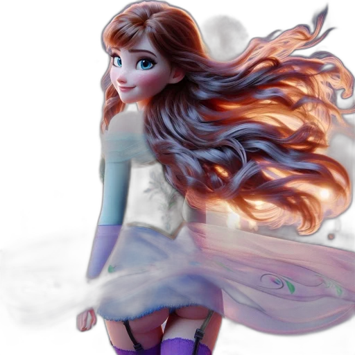 dress, hair, fantasy art, concept art transparent PNG cut-out