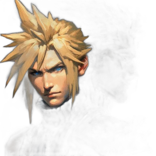 face, mask, hair, staff transparent PNG cut-out