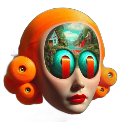 mask, face, robot, concept art transparent PNG cut-out