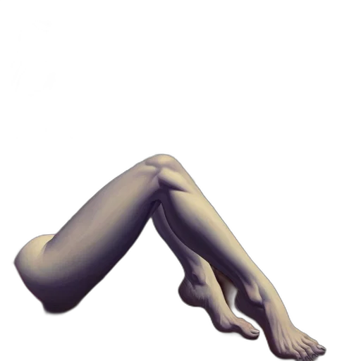shoes, staff, creature, hair transparent PNG cut-out