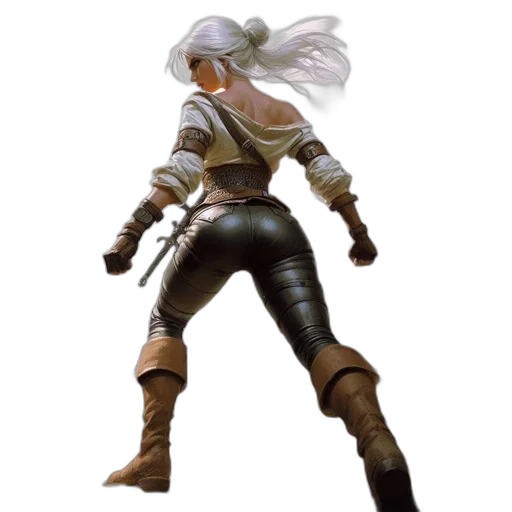 weapon, sword, jacket, staff transparent PNG cut-out
