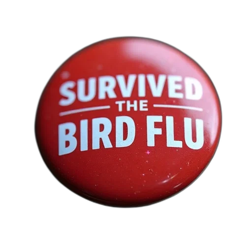 button, slogan, survived, bird transparent PNG cut-out