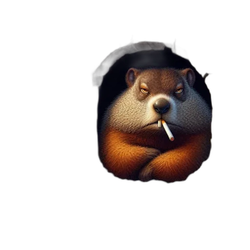 animal, creature, face, hat transparent PNG cut-out
