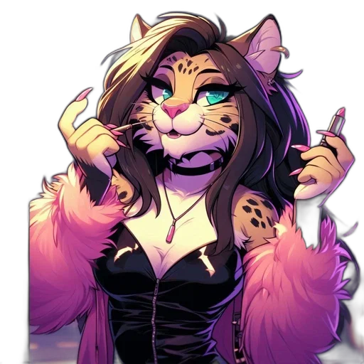 animal, pixel art, vaporwave, concept art transparent PNG cut-out