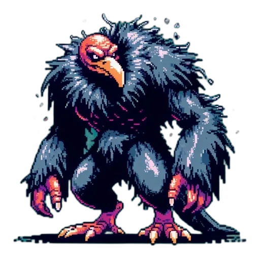 creature, animal, pixel art, concept art transparent PNG cut-out