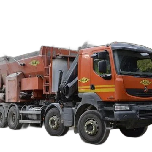 orange, colas, truck, large transparent PNG cut-out