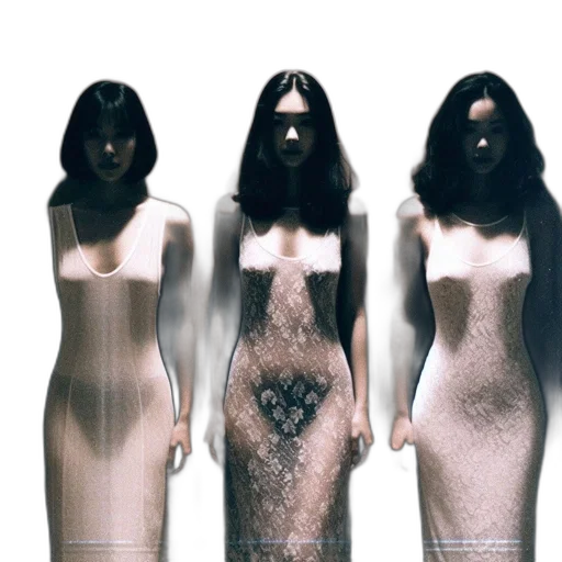 dress, 3d render, concept art, three transparent PNG cut-out