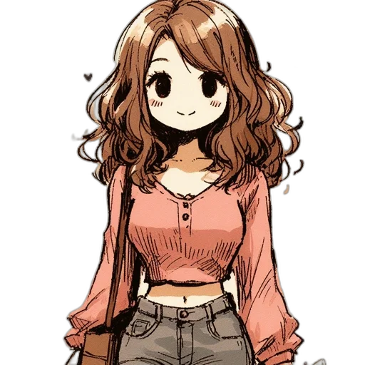 dress, hair, jacket, staff transparent PNG cut-out